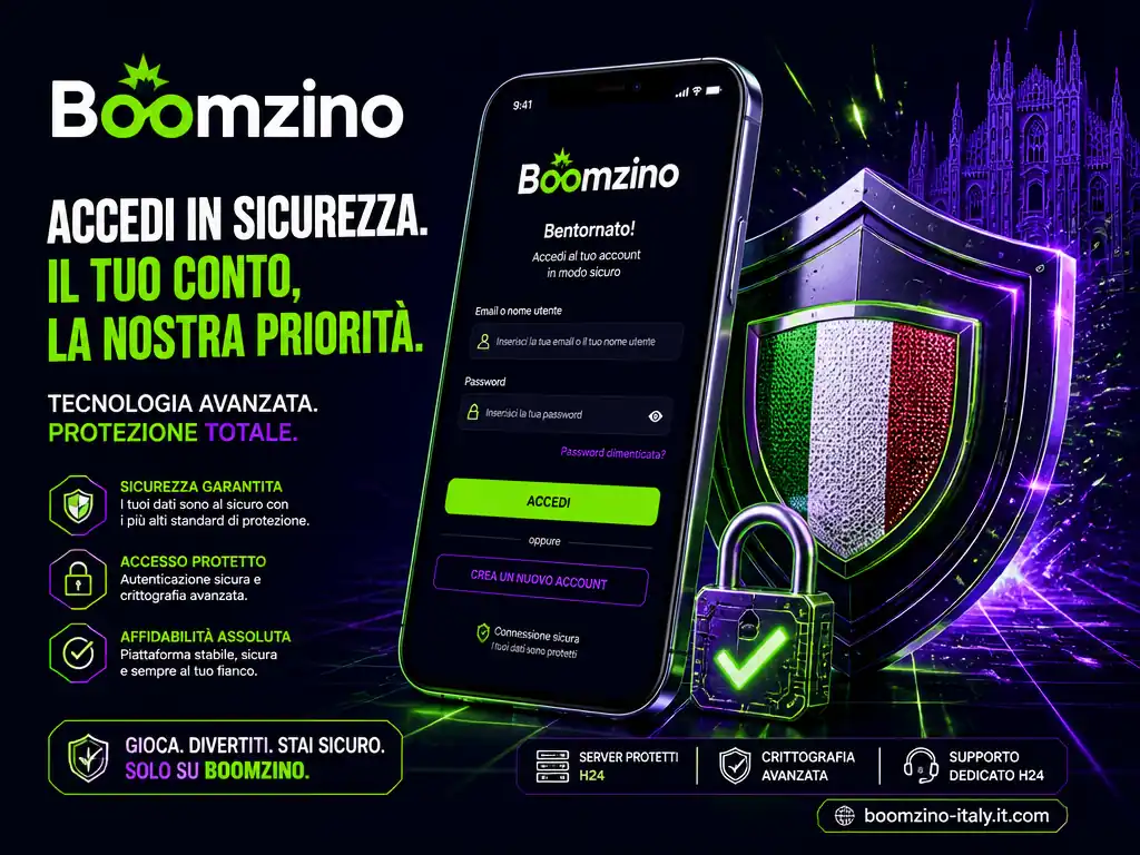 Boomzino acceso da Italia credenziali e verifiche